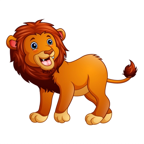 Jungle Safari Royal Lion Transparent Sticker